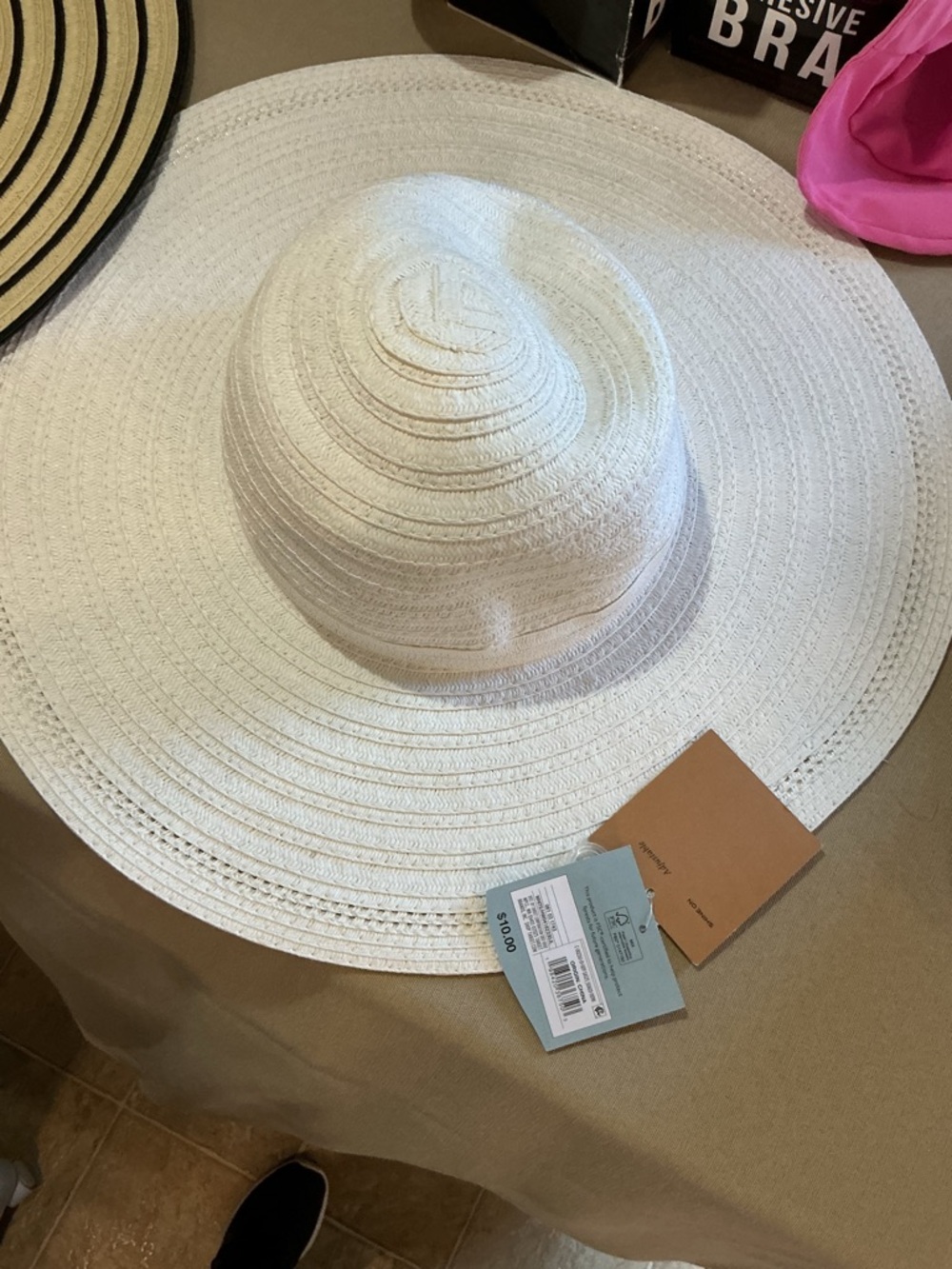 Shade & Shore Wide Brim Sun Hat - Cream